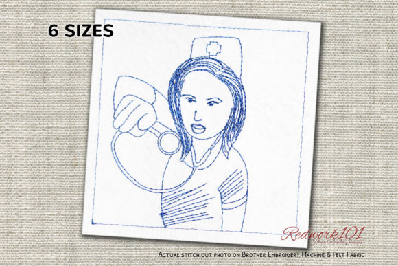 Angry Nurse Redwork: A Craft Fair Seller's Review