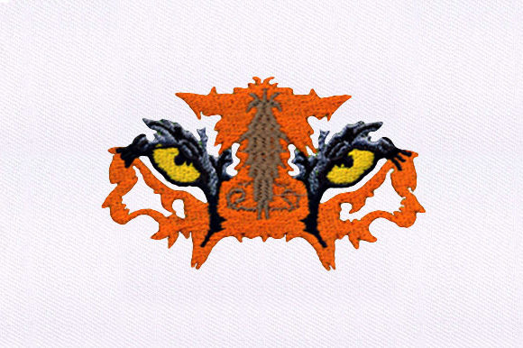 Big Cat Eyes: A Bold and Captivating Embroidery Design