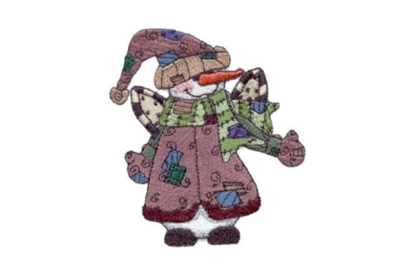 Charming Angelic Snowman Scrappy Design