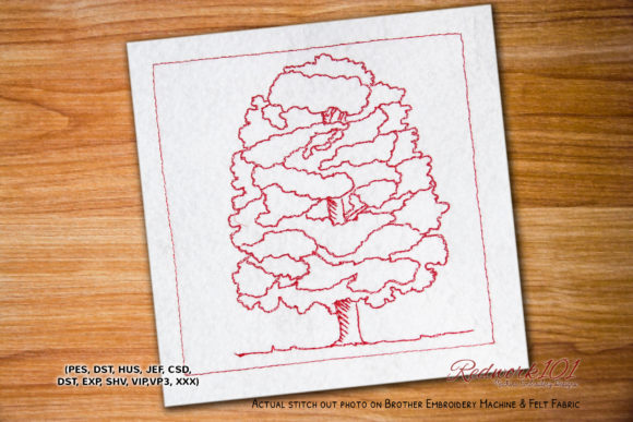 Charming Chestnut Tree Design for Embroidery