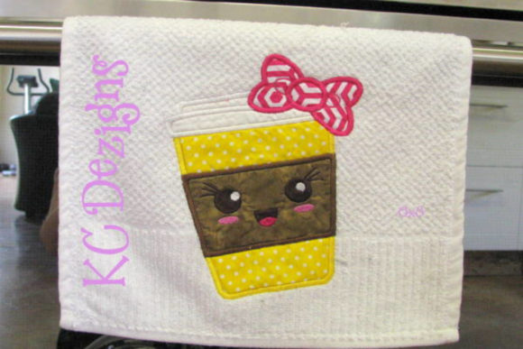 Charming Kawaai Coffee Mug with Bow Applique