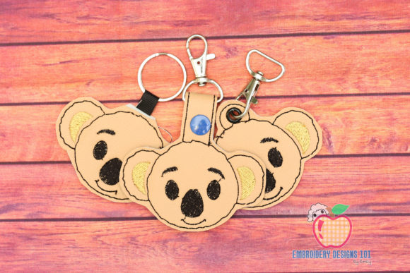 Charming Koala in the Hoop Keyfob: A Versatile Design