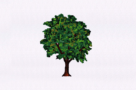 Evergreen Tree Design: A Festive Embroidery Gem