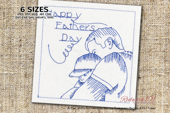 Father Holding Son Bluework: A Heartwarming Design