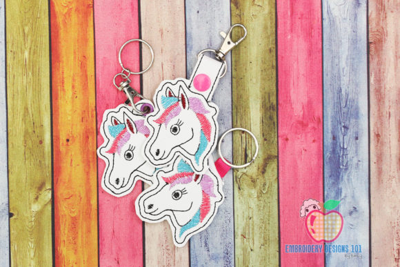 Horse Head ITH Keyfob: A Charming Addition to Your Shop