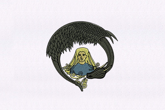 Mother of the Dragons Design: A Majestic Embroidery