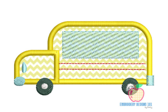 School Bus for Kids Applique: A Festive Addition