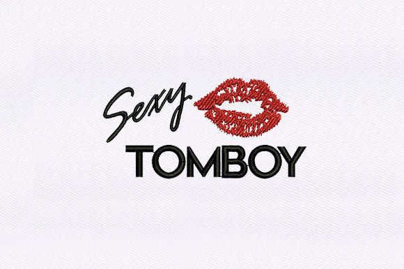 Sexy Tomboy Design: A Bold and Versatile Embroidery