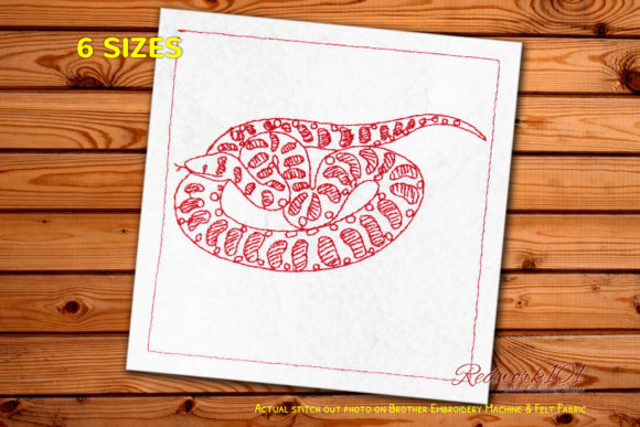 Titanoboa Bluework: A Versatile Embroidery Design
